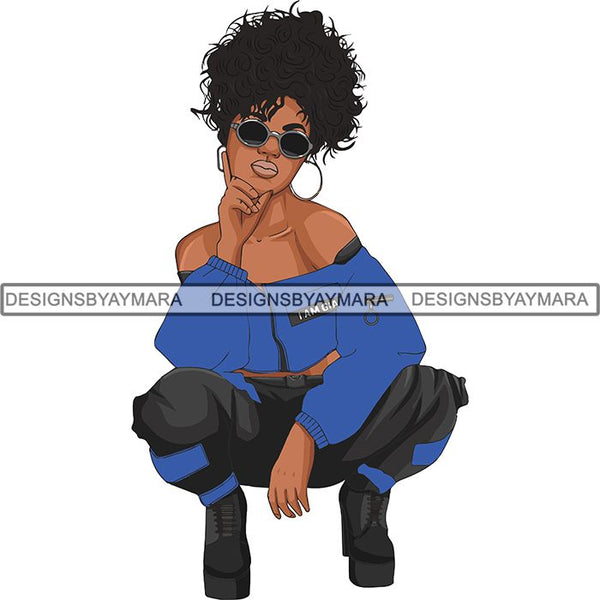 Afro Beautiful Woman Goddess Diva Classy Lady .SVG Cut Files For Silhouette and Cricut