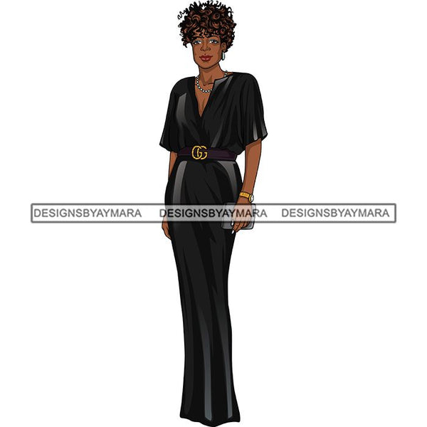 Bundle 6 Classy Afro Woman African American Goddess SVG PNG JPG Cutting Files