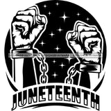 June 19 Juneteenth Emancipation Freedom Holiday African American History  SVG PNG JPG Vector Cutting Files