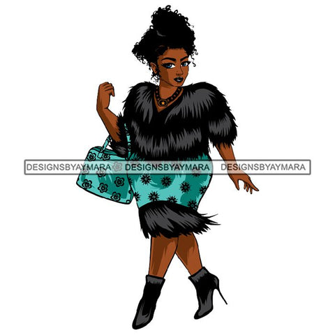 Afro African Lady Pretty Face Goddess Glamour Fashion Vector SVG Cutting Files