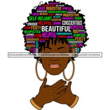 Afro Succesful Woman Hair Quotes Black Lives Matter Proud Roots Nubian Melanin SVG Cut Files