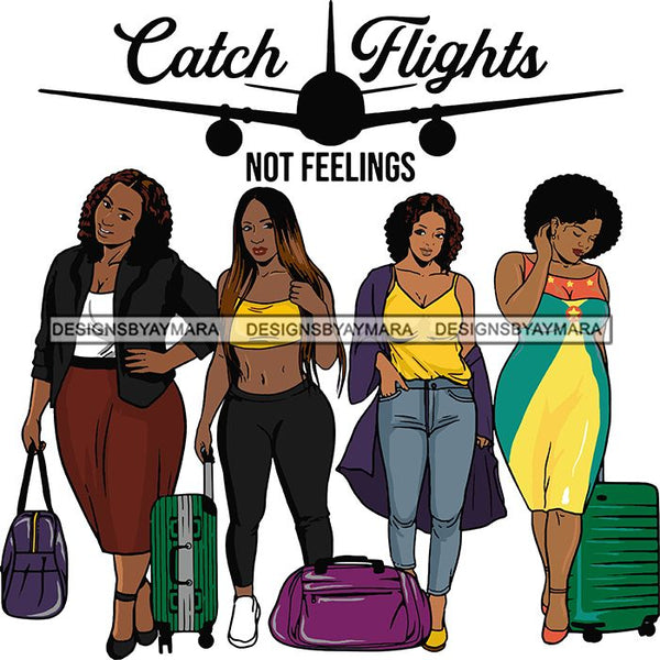 Ladies Getaway Vacation Trip Travel Adventure Best Friends Forever Buddy Sister Divas Melanin Girlfriends SVG Files For Cutting and More!