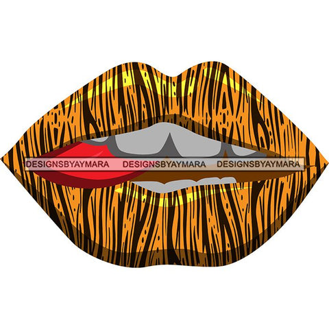 Sensual Lips African Wildlife Proud Roots Safari Savanna Africa Continent Exotic Scenic SVG Cutting Files