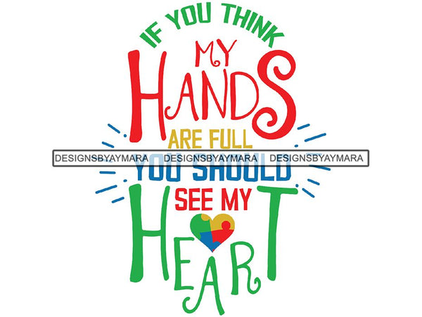 Autism Awareness Quotes PNG File For Print