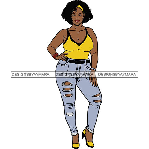BBW Thick Thigh Woman Sassy Exotic Curvy Big Bone Goddess .SVG Cutting Files For Silhouette and Cricut and More!