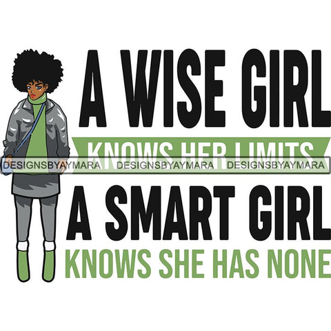 Afro Lola Boss Lady Quotes SVG Cutting Files For Silhouette Cricut and More