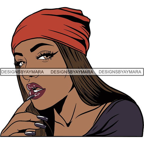 Afro Melanin Popping Nubian Queen SVG Cutting Files For Silhouette Cricut and More