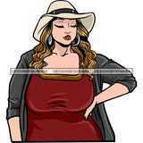 Attractive BBW Nubian Melanin Popping Beautiful African American Big Woman SVG Cutting Files