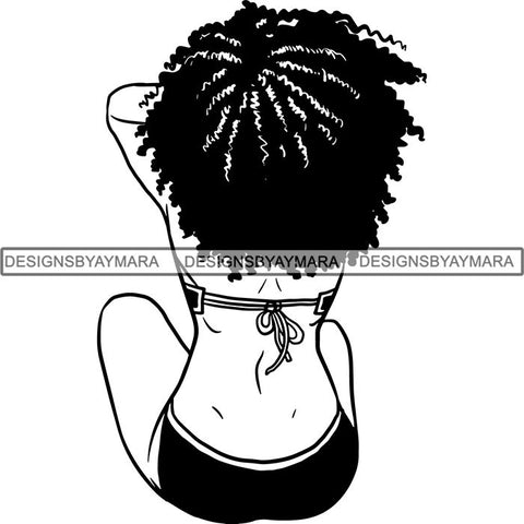 Afro Woman Nubian Melanin Popping Unique Design SVG Cutting Files For Silhouette Cricut and More