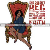 Afro Queen Goddess Melanin Nubian Glamour .PNG Print Files Not For Cutting