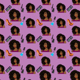 Fashion Lady Seamless Pattern Abstract Decorative Background Vector Designs SVG Files For Cutting and More!