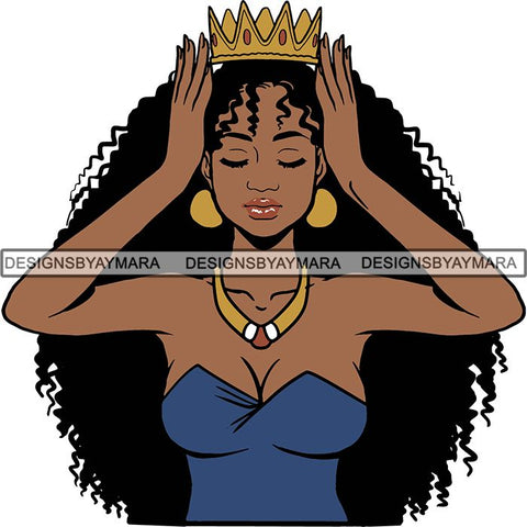 I'm The Queen Afro Goddess SVG Files For Cutting and More