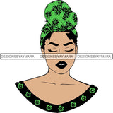 Afro Woman SVG Melanin Nubian Color Cutting Files
