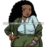 Attractive BBW Nubian Melanin Popping Beautiful African American Big Woman SVG Cutting Files