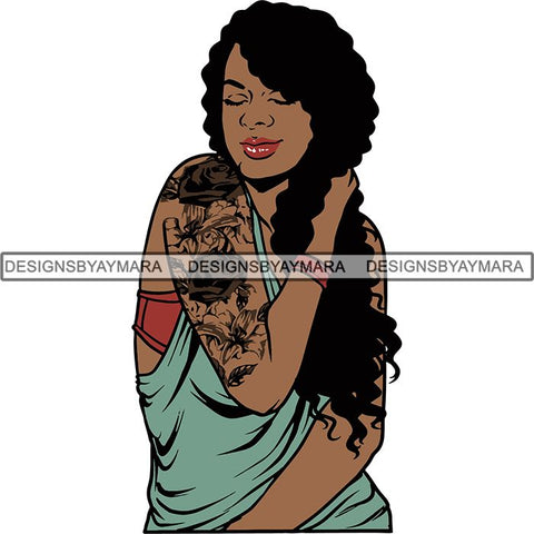 Afro Woman Goddess Diva Melanin Love Sensual .SVG Cut Files For Silhouette and Cricut and More!