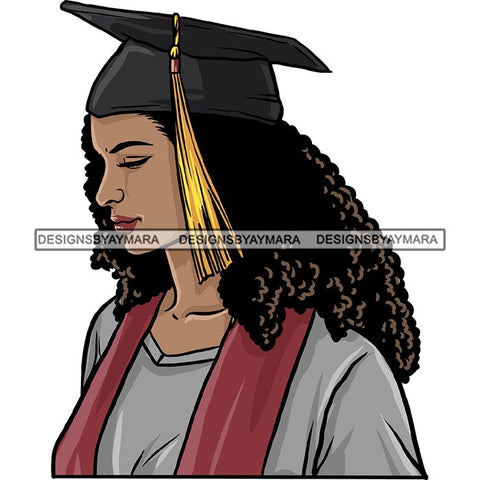 Graduation Achievement Hard Work Diploma Success Robe Cap Certificate College SVG Cutting Files