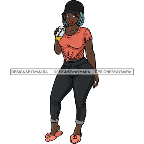 Afro Thick Thigh Big Eyes Woman Sassy Exotic Curvy Goddess .SVG Cutting Files For Silhouette and Cricut and More!