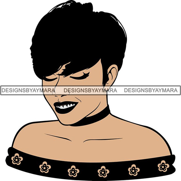 Afro Woman SVG Melanin Nubian Color Cutting Files