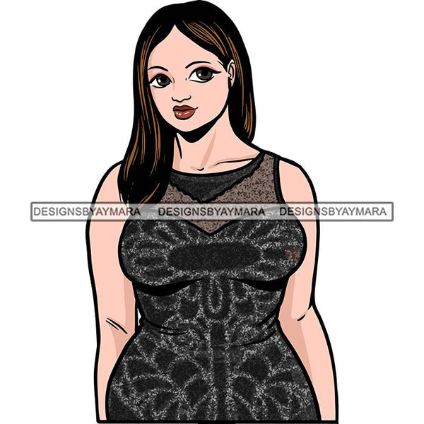 Attractive BBW Nubian Melanin Popping Beautiful African American Big Woman SVG Cutting Files