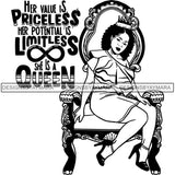 Afro Queen Goddess Melanin Nubian Glamour .SVG Cutting Files For Silhouette and Cricut