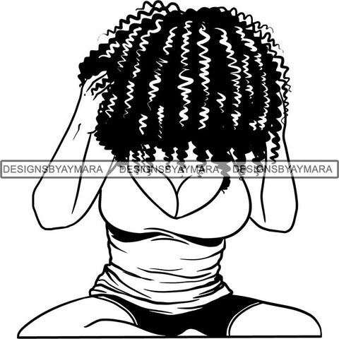 Afro Melanin Popping Dark Latina SVG Cutting Files For Silhouette Cricut and More