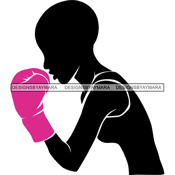 Strong Afro Woman SVG Cancer Survivor Cutting Files For Silhouette Cricut and More