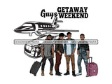 Man Getaway Trip Friends PNG File For Print Not For Cutting