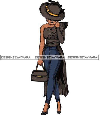 Afro Lola Flow Too Strong Elegance Elegant Woman Glamour Sexy Confident Lady .SVG Clipart Vector Cutting Files