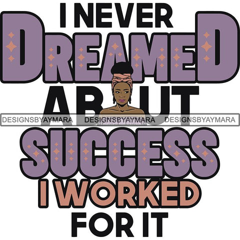 Boss Lady Afro Melanin Successful Black Woman Quotes SVG Cutting Files For Silhouette Cricut and More