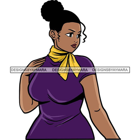 Attractive BBW Nubian Melanin Popping Beautiful African American Big Woman SVG Cutting Files