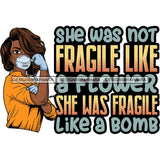Afro Lola Nurse Doctor Save Life Hero Quotes Wearing Mask Protection Flexing Strong Medical Occupation SVG Cutting Files