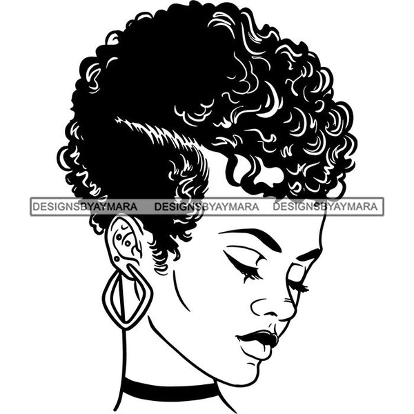 Afro Woman Goddess Hot Seller Design SVG Cutting Files