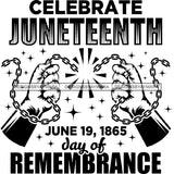 June 19 Juneteenth Emancipation Freedom Holiday African American History  SVG PNG JPG Vector Cutting Files