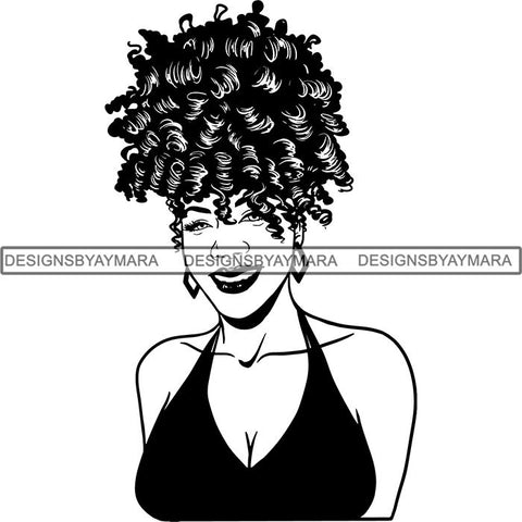 Afro Melanin Popping Dark Latina SVG Cutting Files For Silhouette Cricut and More