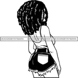 Afro Woman Nubian Melanin Popping Unique Design SVG Cutting Files For Silhouette Cricut and More