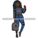 Lola Afro Beautiful Black Proud Woman .SVG Cutting Files For Silhouette and Cricut and More!