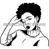 Afro African American Lady Woman Classy Nubian SVG Cutting Files