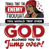Black Proud Woman God Blessings Life Quotes SVG Files For Cutting and More