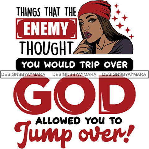 Black Proud Woman God Blessings Life Quotes SVG Files For Cutting and More