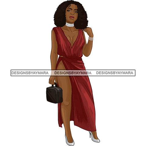 Fashion Diva Glamour Afro Classy Sexy Lady SVG PNG JPG Vector Files For Cutting and More
