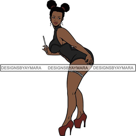 Afro Sexy Witches Halloween SVG Cutting Files For Silhouette Cricut and More