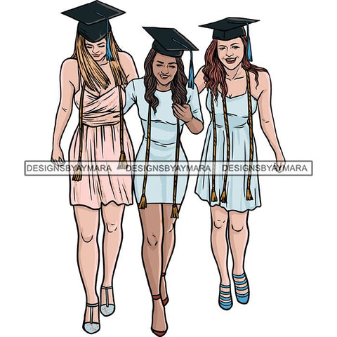 Graduation Achievement Hard Work Diploma Success Robe Cap Certificate College SVG Cutting Files
