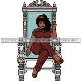 Afro Queen Goddess Melanin Nubian Glamour .PNG Print Files Not For Cutting