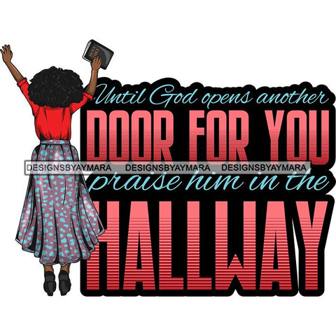 Afro Lola Praying Begging Asking God Lord Faith Strength Quotes .SVG Vector Clipart Cutting Files For Silhouette Cricut and More!