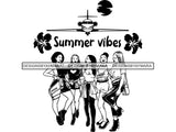 Ladies Trip Flight Getaway SVG Cut Files