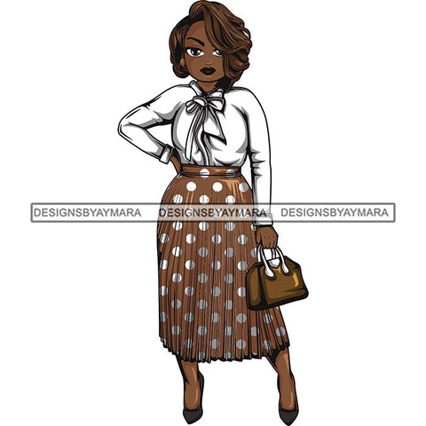 Afro Classy Lola Elegance Glamour Church Lady .SVG Clipart Vector Cutting Files For Circuit Silhouette Cricut and More!