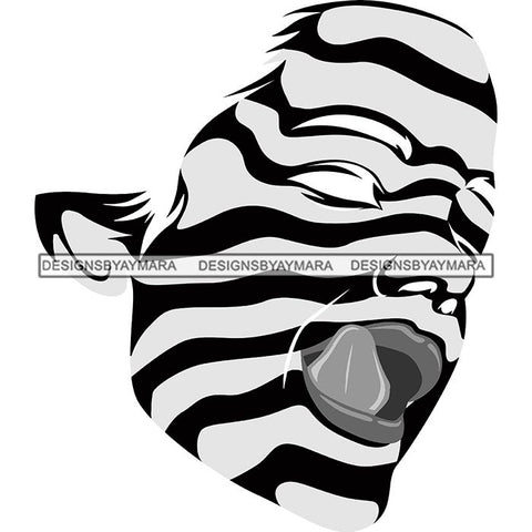 Sensual Woman Silhouette African Wildlife Proud Roots Safari Savanna Africa Continent Exotic Scenic SVG Cutting Files