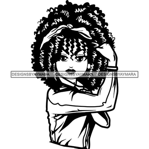 Afro Strong Classy Lola Flexing Believe in Yourself .SVG Cutting Files For Silhouette and Cricut and More!