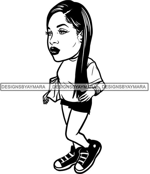 Fashion Girl Afro Woman Melanin Popping Ebony Queen .SVG Cutting Files