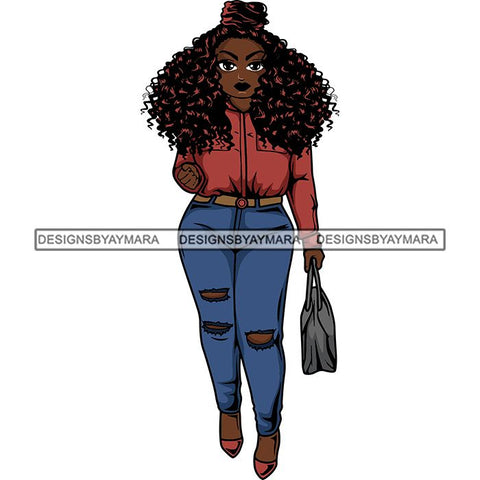 Lola Afro Beautiful Black Proud Woman .SVG Cutting Files For Silhouette and Cricut and More!